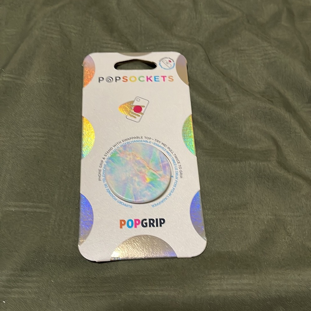 POPSOCKETS popgrip cellphone grip & stand-Opal NWT - Picture 4 of 5